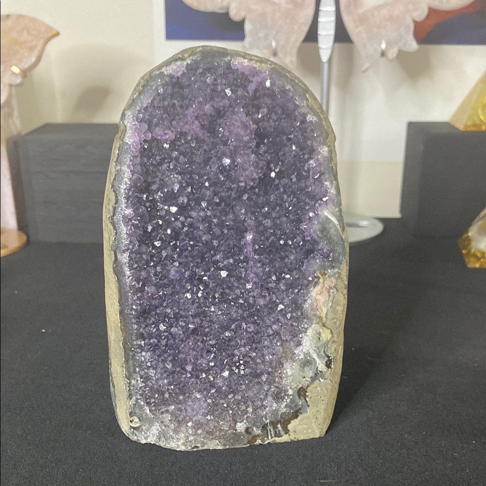 Purple amethyst geode